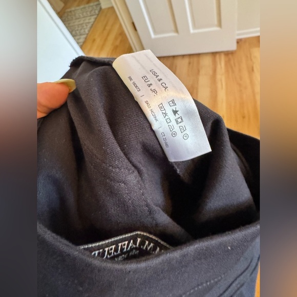 NEW MM LaFleur Foster Cigarette Pants Powerstretch Straight Navy Blue Sz 8 NWOT - Picture 12 of 12